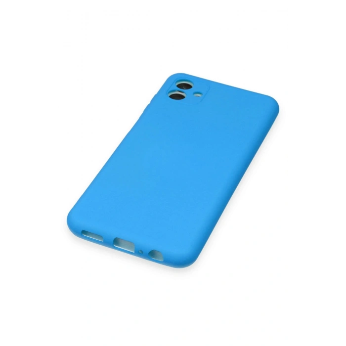 LitaeTrend Samsung Galaxy A04 Kılıf Nano içi Kadife Silikon - Mavi