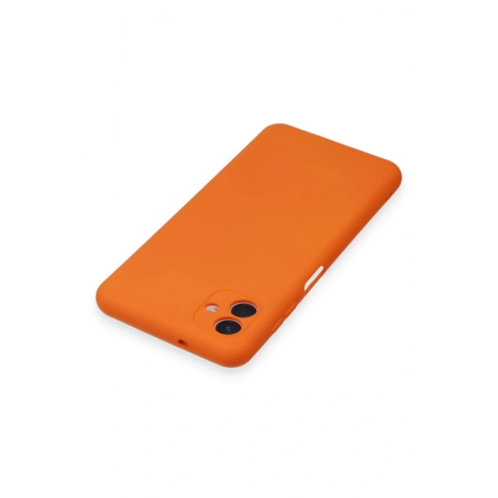 LitaeTrend Samsung Galaxy A04 Kılıf Nano içi Kadife Silikon - Turuncu