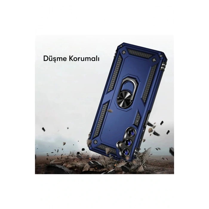 LitaeTrend Samsung Galaxy A04S Kılıf Sofya Yüzüklü Silikon Kapak - Gold