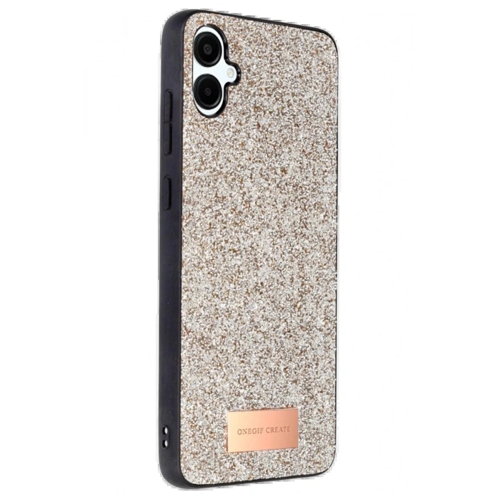 LitaeTrend Samsung Galaxy A06 Bright Simli Kapak - Gold