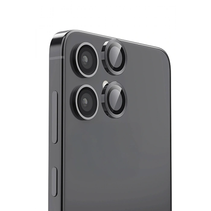 LitaeTrend Samsung Galaxy A06 Raze Metal Kamera Lens - Siyah