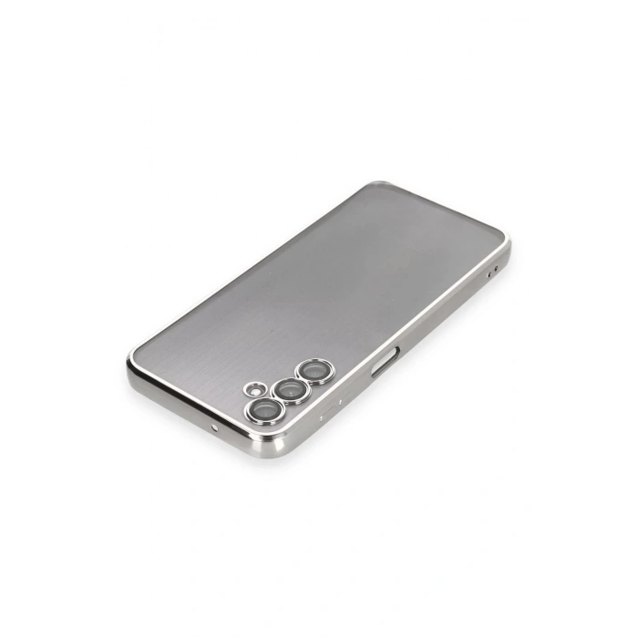 LitaeTrend Samsung Galaxy A14 4G Kılıf Lensli Silikon - Gümüş