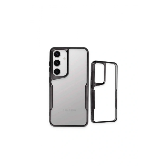 LitaeTrend Samsung Galaxy A24 4G Kılıf Boyi Silikon Kapak - Gümüş