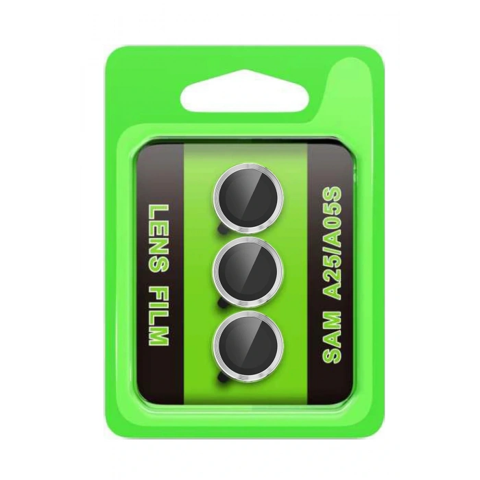 LitaeTrend Samsung Galaxy A25 5G Raze Metal Kamera Lens - Gümüş