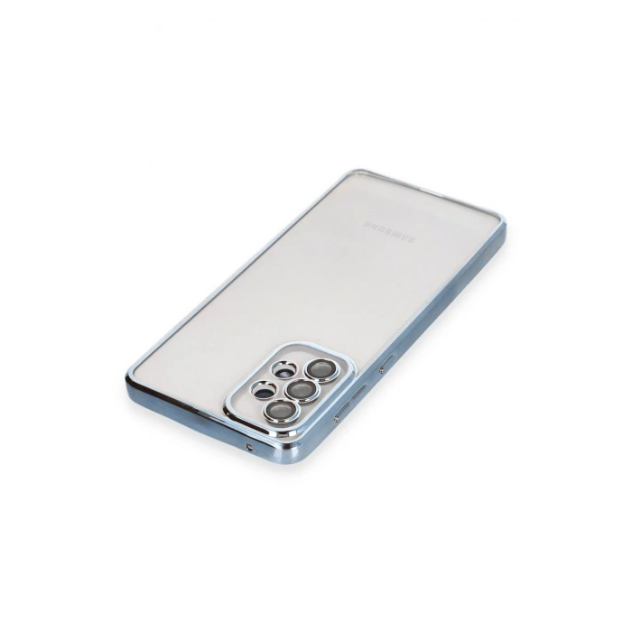 LitaeTrend Samsung Galaxy A53 5G Kılıf Lensli Silikon - Açık Mavi