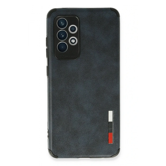 LitaeTrend Samsung Galaxy A72 Kılıf Loop Deri Silikon - Lacivert