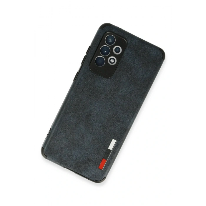 LitaeTrend Samsung Galaxy A72 Kılıf Loop Deri Silikon - Lacivert