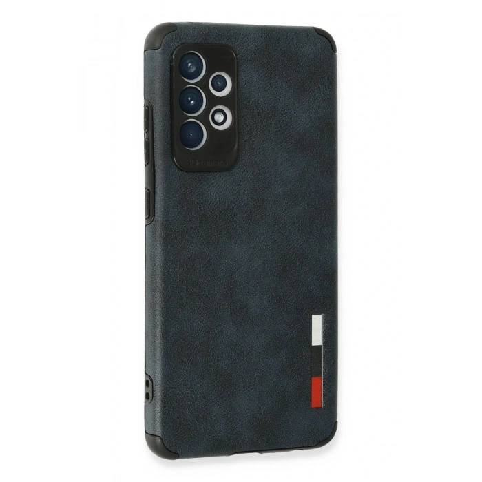 LitaeTrend Samsung Galaxy A72 Kılıf Loop Deri Silikon - Lacivert