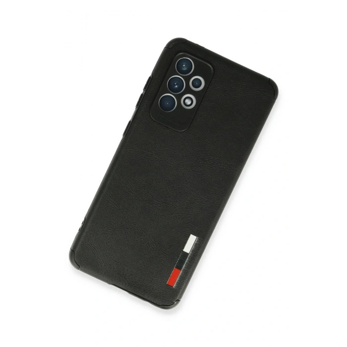 LitaeTrend Samsung Galaxy A72 Kılıf Loop Deri Silikon - Siyah