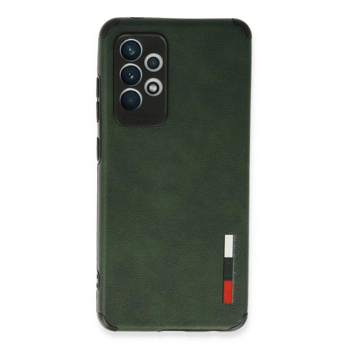 LitaeTrend Samsung Galaxy A72 Kılıf Loop Deri Silikon - Yeşil