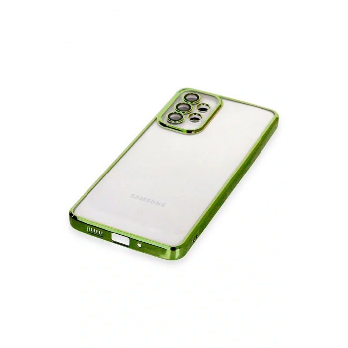 LitaeTrend Samsung Galaxy A73 5G Kılıf Lensli Silikon - Yeşil