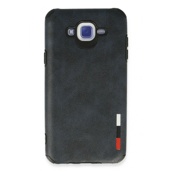 LitaeTrend Samsung Galaxy J7 Kılıf Loop Deri Silikon - Lacivert