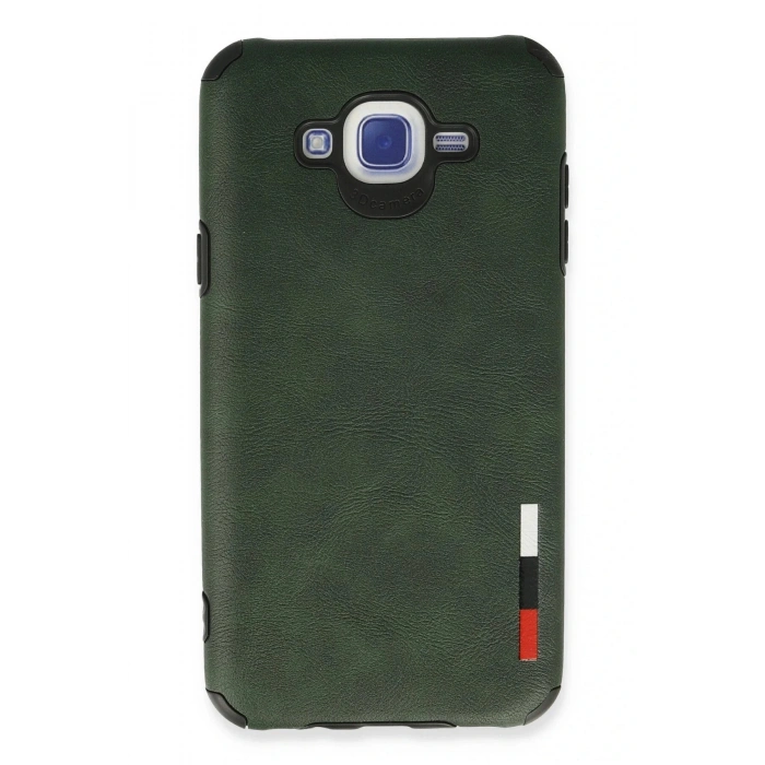 LitaeTrend Samsung Galaxy J7 Kılıf Loop Deri Silikon - Yeşil