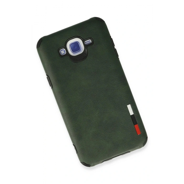 LitaeTrend Samsung Galaxy J7 Kılıf Loop Deri Silikon - Yeşil