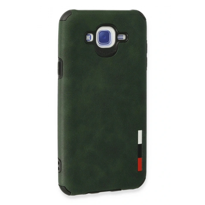 LitaeTrend Samsung Galaxy J7 Kılıf Loop Deri Silikon - Yeşil