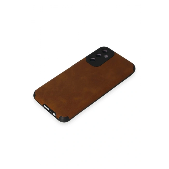 LitaeTrend Samsung Galaxy M14 5G Kılıf Loop Deri Silikon - Kahverengi