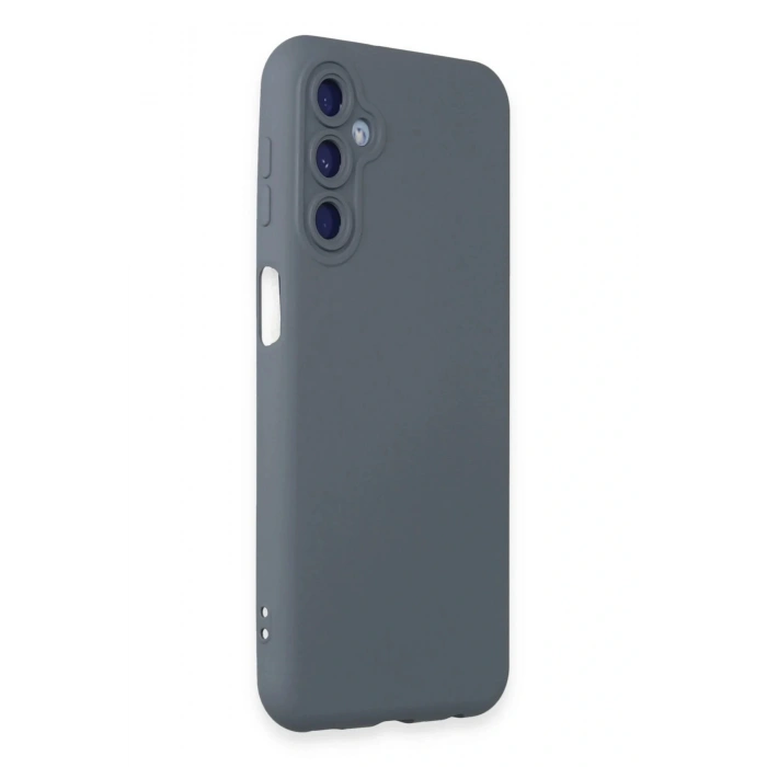 LitaeTrend Samsung Galaxy M14 5G Kılıf Nano içi Kadife Silikon - Gri