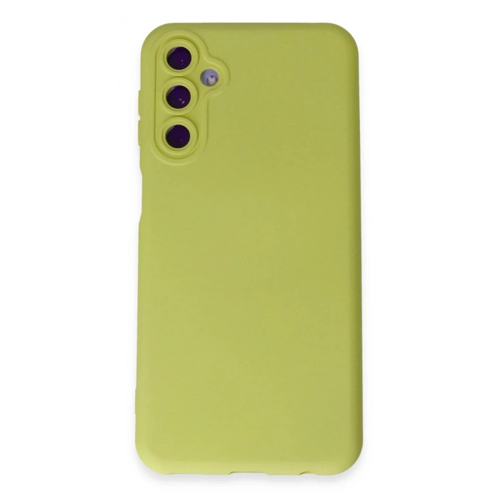 LitaeTrend Samsung Galaxy M14 5G Kılıf Nano içi Kadife Silikon - Sarı