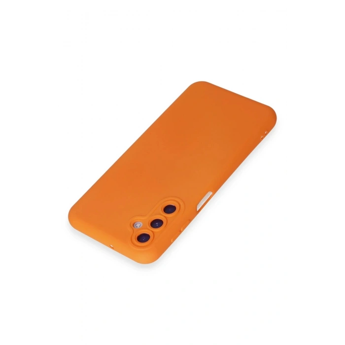 LitaeTrend Samsung Galaxy M14 5G Kılıf Nano içi Kadife Silikon - Turuncu
