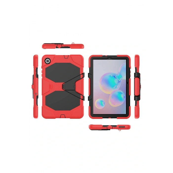 LitaeTrend Samsung Galaxy P610 Tab S6 Lite 10.4 Kılıf Griffin Tablet Kapak - Kırmızı