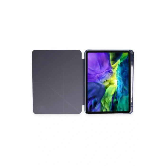 LitaeTrend Samsung Galaxy P610 Tab S6 Lite 10.4 Kılıf Kalemlikli Mars Tablet Kılıfı - Lila