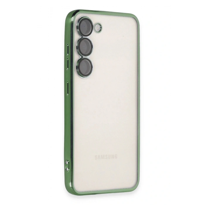 LitaeTrend Samsung Galaxy S23 Plus Kılıf Lensli Silikon - Yeşil