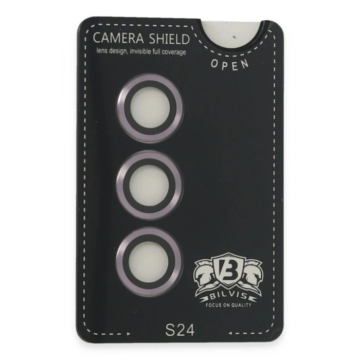LitaeTrend Samsung Galaxy S24 Bilvis Titan Kamera Lens - Derin Mor