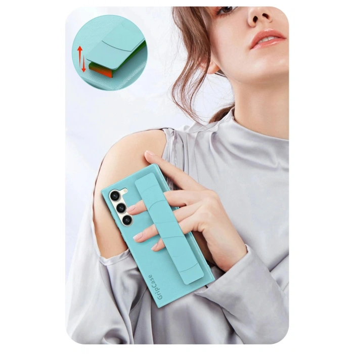 LitaeTrend Samsung Galaxy S24 Kılıf Data Kapak - Yeşil