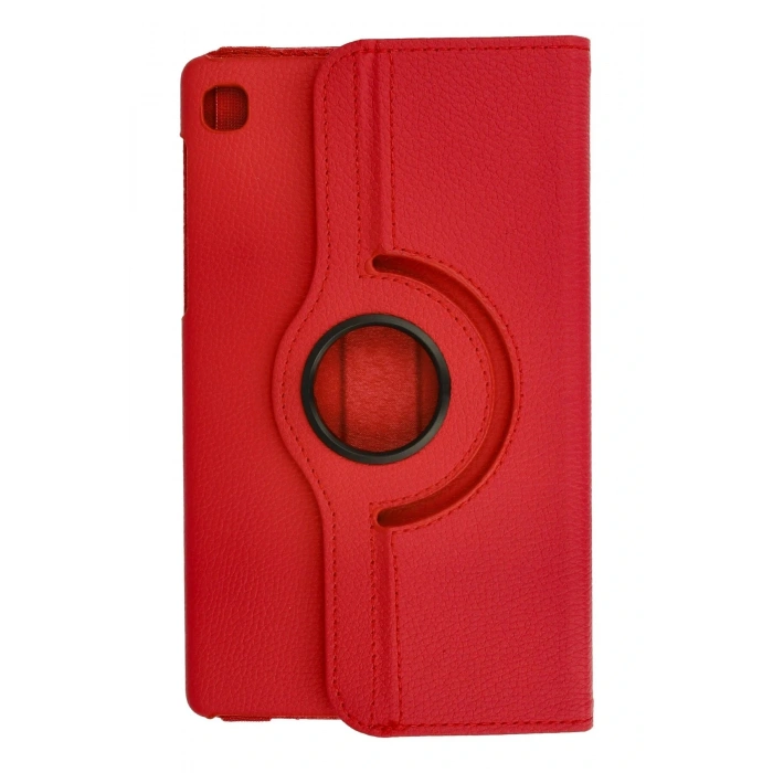 LitaeTrend Samsung Galaxy T220 Tab A7 Lite 8.7 Kılıf 360 Tablet Deri Kılıf - Kırmızı