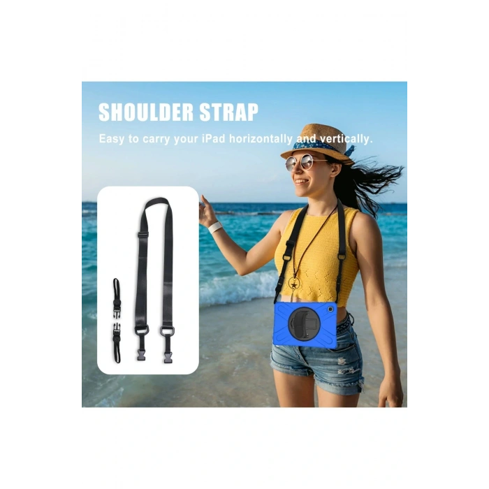 LitaeTrend Samsung Galaxy T220 Tab A7 Lite 8.7 Kılıf Amazing Tablet Kapak - Mavi