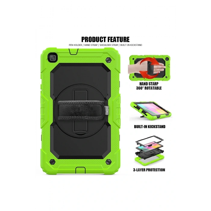 LitaeTrend Samsung Galaxy T290 Tab A 8 Kılıf Pars Tablet Kapak - Yeşil
