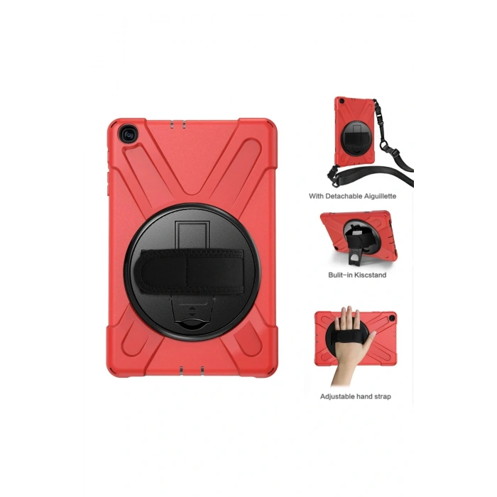 LitaeTrend Samsung Galaxy T510 Tab A 10.1 Kılıf Amazing Tablet Kapak - Kırmızı