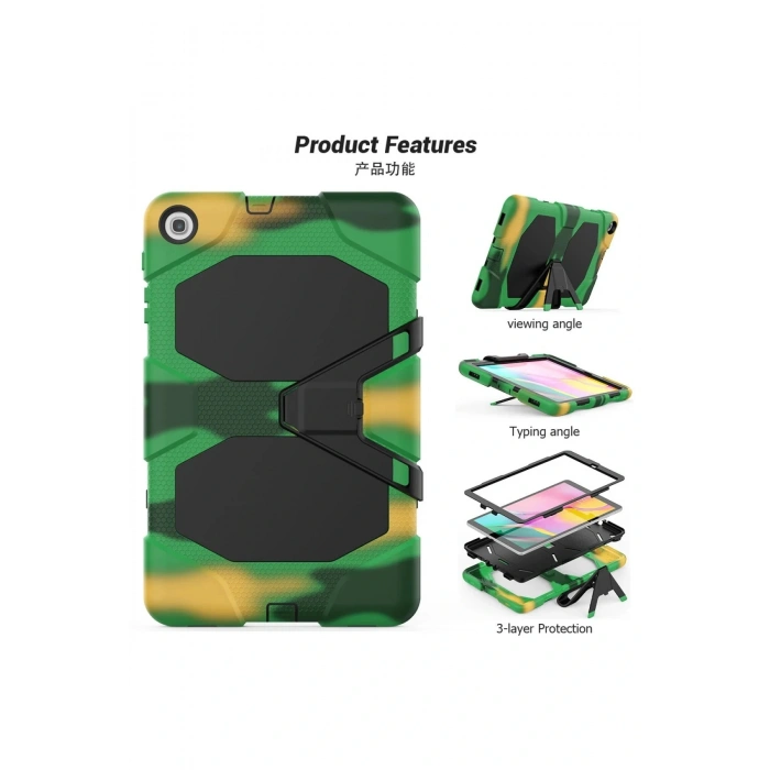 LitaeTrend Samsung Galaxy T510 Tab A 10.1 Kılıf Griffin Tablet Kapak - Kamuflaj