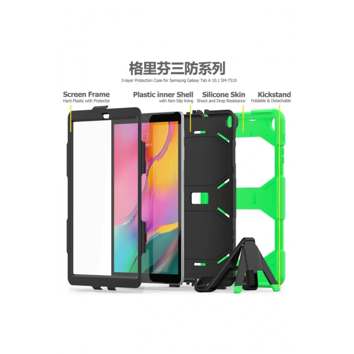 LitaeTrend Samsung Galaxy T510 Tab A 10.1 Kılıf Griffin Tablet Kapak - Yeşil