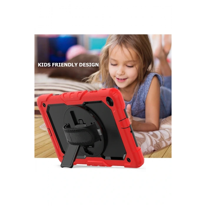 LitaeTrend Samsung Galaxy T510 Tab A 10.1 Kılıf Pars Tablet Kapak - Kırmızı