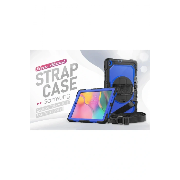 LitaeTrend Samsung Galaxy T510 Tab A 10.1 Kılıf Pars Tablet Kapak - Mavi