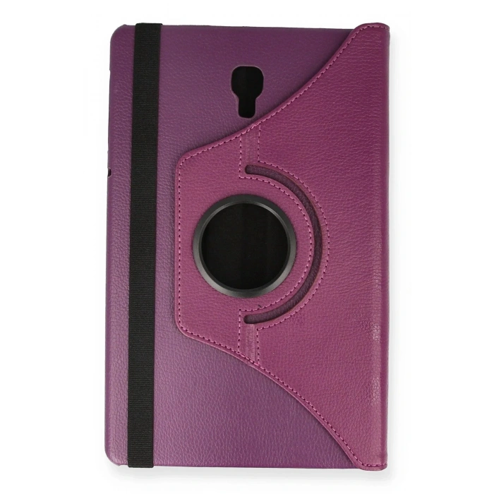 LitaeTrend Samsung Galaxy T590 Tab A 10.5 Kılıf 360 Tablet Deri Kılıf - Mürdüm