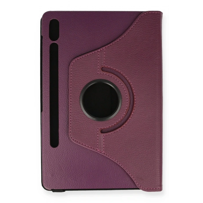 LitaeTrend Samsung Galaxy T860 Tab S6 10.5 Kılıf 360 Tablet Deri Kılıf - Mürdüm