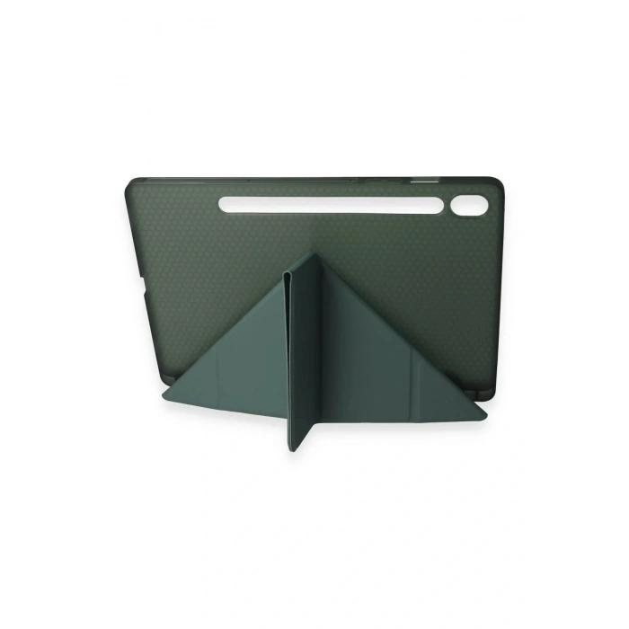 LitaeTrend Samsung Galaxy T870 Tab S7 11 Kılıf Kalemlikli Mars Tablet Kılıfı - Koyu Yeşil
