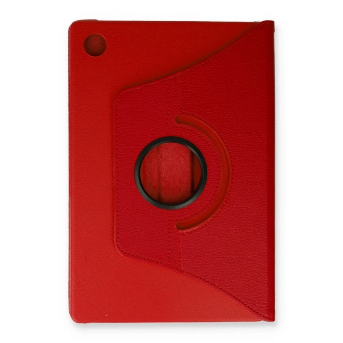 LitaeTrend Samsung Galaxy Tab A9 Plus Kılıf 360 Tablet Deri Kılıf - Kırmızı