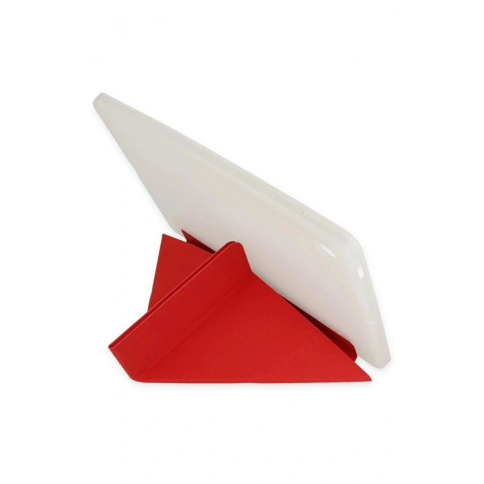 LitaeTrend Samsung Galaxy X200 Tab A8 10.5 Kılıf Kalemlikli Mars Tablet Kılıfı - Kırmızı