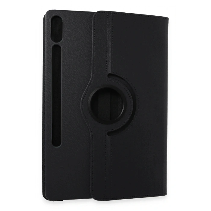 LitaeTrend Samsung Galaxy X610 Tab S9 FE Plus 12.4 Kılıf 360 Tablet Deri Kılıf - Siyah