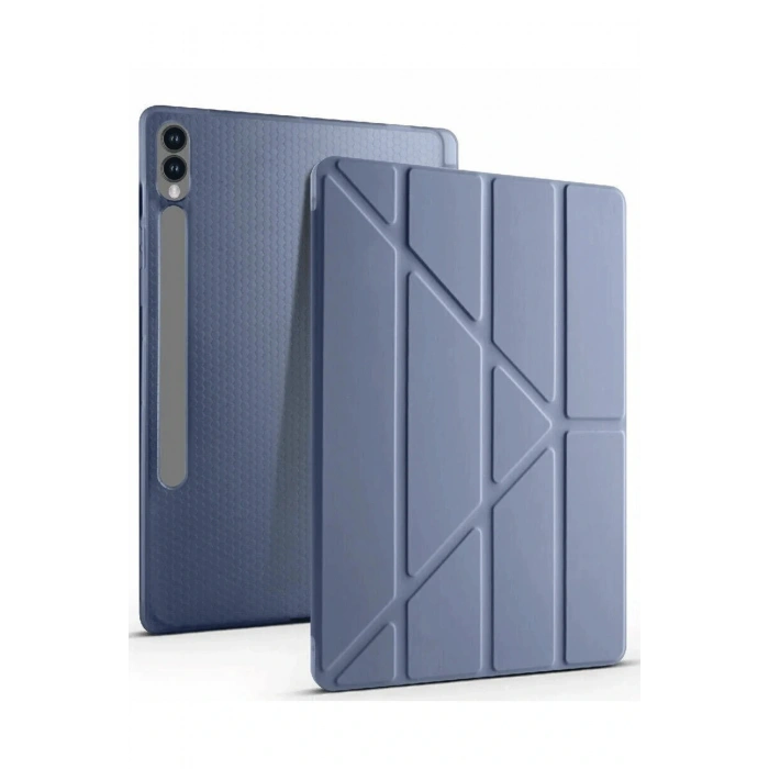 LitaeTrend Samsung Galaxy X610 Tab S9 FE Plus 12.4 Kılıf Kalemlikli Mars Tablet Kılıfı - Lila