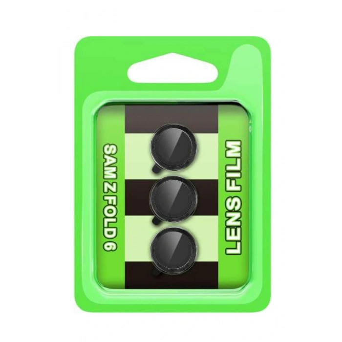 LitaeTrend Samsung Galaxy Z Fold 6 Raze Metal Kamera Lens - Siyah