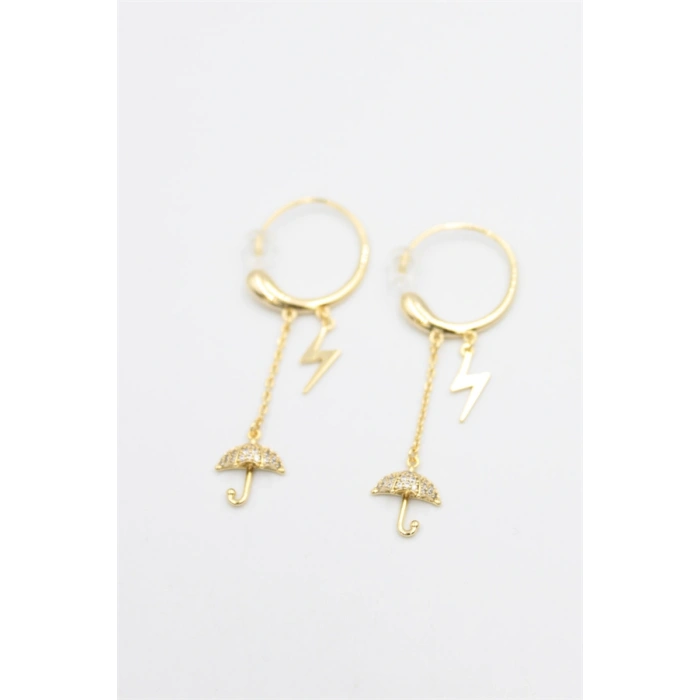 HERŞEYTREND Şemsiye Küpe - Altın