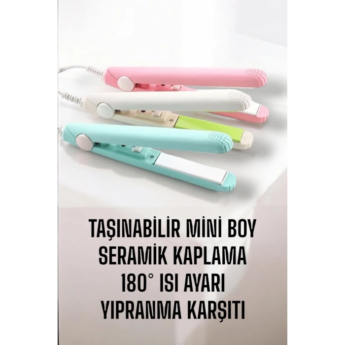 LitaeTrend Seramik Kaplama Taşınabilir Mini Saç Düzleştirici Seyahat Dostu Tasarım
