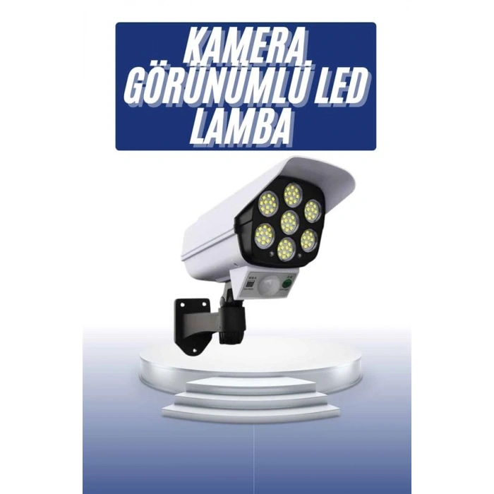 HERŞEYTREND Solar Bahçe Lambası Uzaktan Kumandalı Kamera Görünümlü Hareket Sensörlü