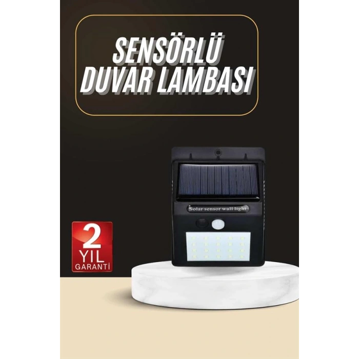 HERŞEYTREND Solar Dekoratif Lambası Sensörlü Led Işık Bahçe Aydınlatma