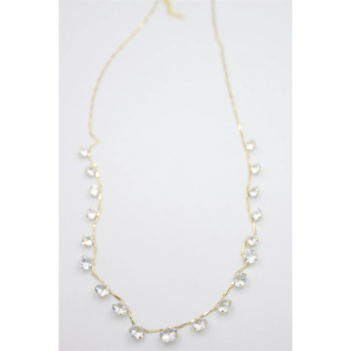 HERŞEYTREND Taş Sallantılı Kolye - Altın