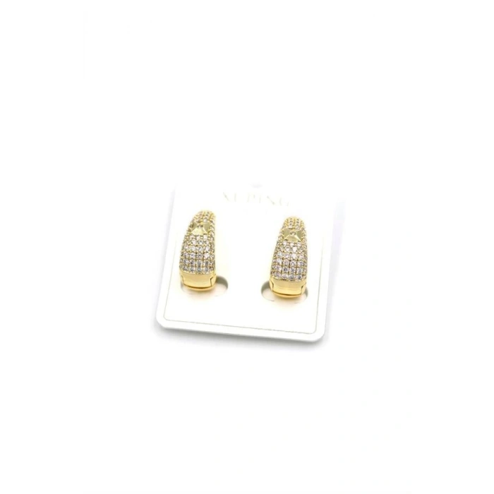 LitaeTrend Taşlı Damla Küpe - Altın